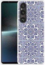 Cazy Hoesje geschikt voor Sony Xperia 1 V Delfts Blauw II