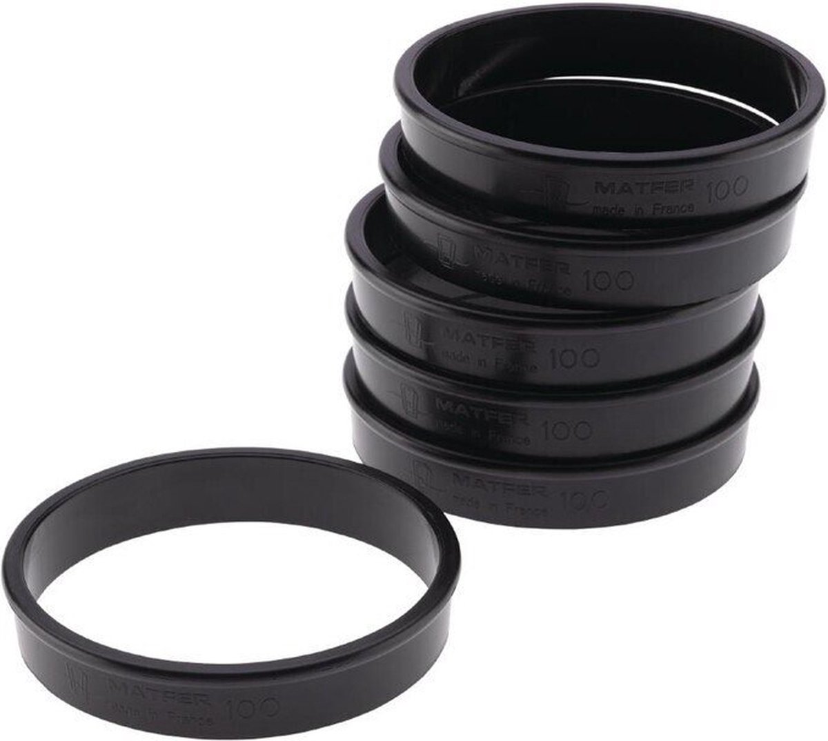 Matfer Bourgeat Exoglass Taartringen 10(Ø)cm (6 Stuks) - Matfer Bourgeat FA987