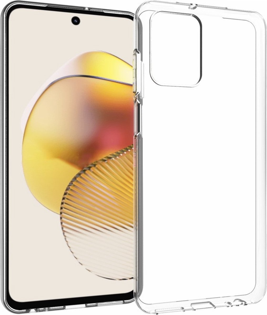 TPU Back Cover Hoesje voor de Motorola Moto G73 Transparant