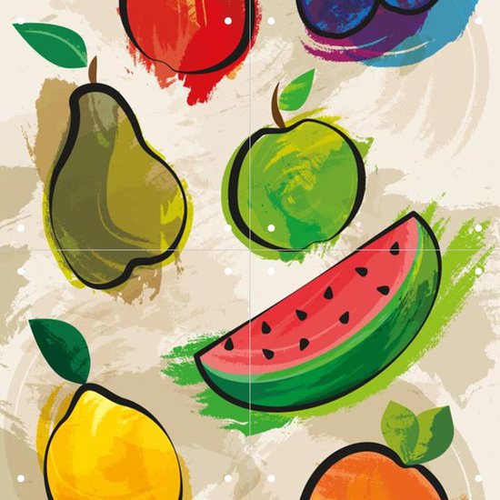 IXXI Fruits - Wanddecoratie - Abstract - 40 x 40 cm