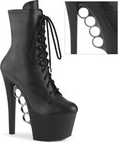 Pleaser - KNUCKS-1020 Plateau Laarzen, Paaldans schoenen - US 11 - 41 Shoes - Zwart