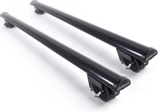 Galeries de toit adaptées aux barres de toit ouvertes Jeep Grand Cherokee 2002 à 2005 - Large en acier - Capacité de charge 75 kg - Merk Farad