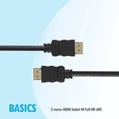 Basics HDMI kabel 2 meter 4K Full HD ARC
