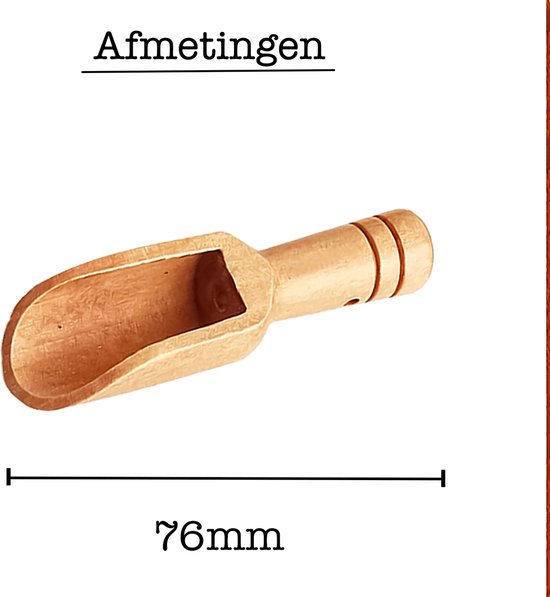 6 stuks kruidenlepels mini houten scheppen badzout schep theeschep zout lepel zout lepel bloem poeder schep verschillende maten mini hoogwaardig keukengerei van hout voor meel kruidenthee