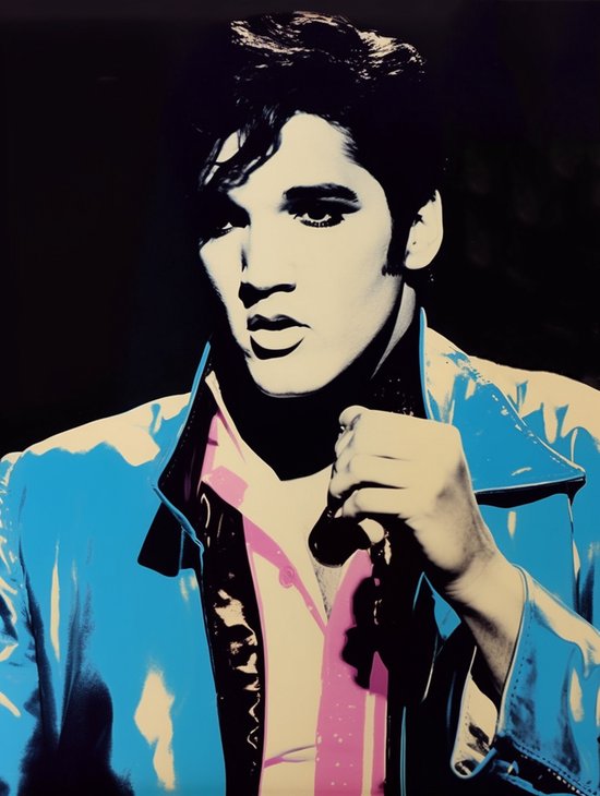 Elvis Presley Poster | Elvis Poster | Rock Poster | Warhol Style | Jailhouse Rock | Vintage Poster | 61x91cm | Geschikt om in te lijsten