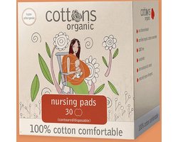 Zoogcompressen Cottons - - 30st- 100% Natuurlijke Katoen - 30 stuks