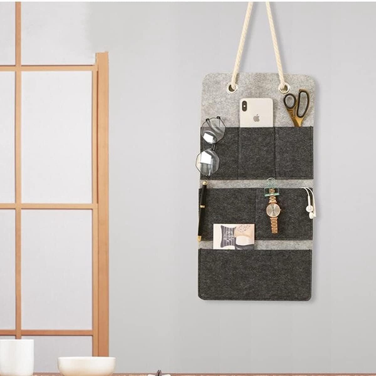 2 Stuks Wand Organizer Zak Hangmanden Met Grote Mesh Sectie En 3