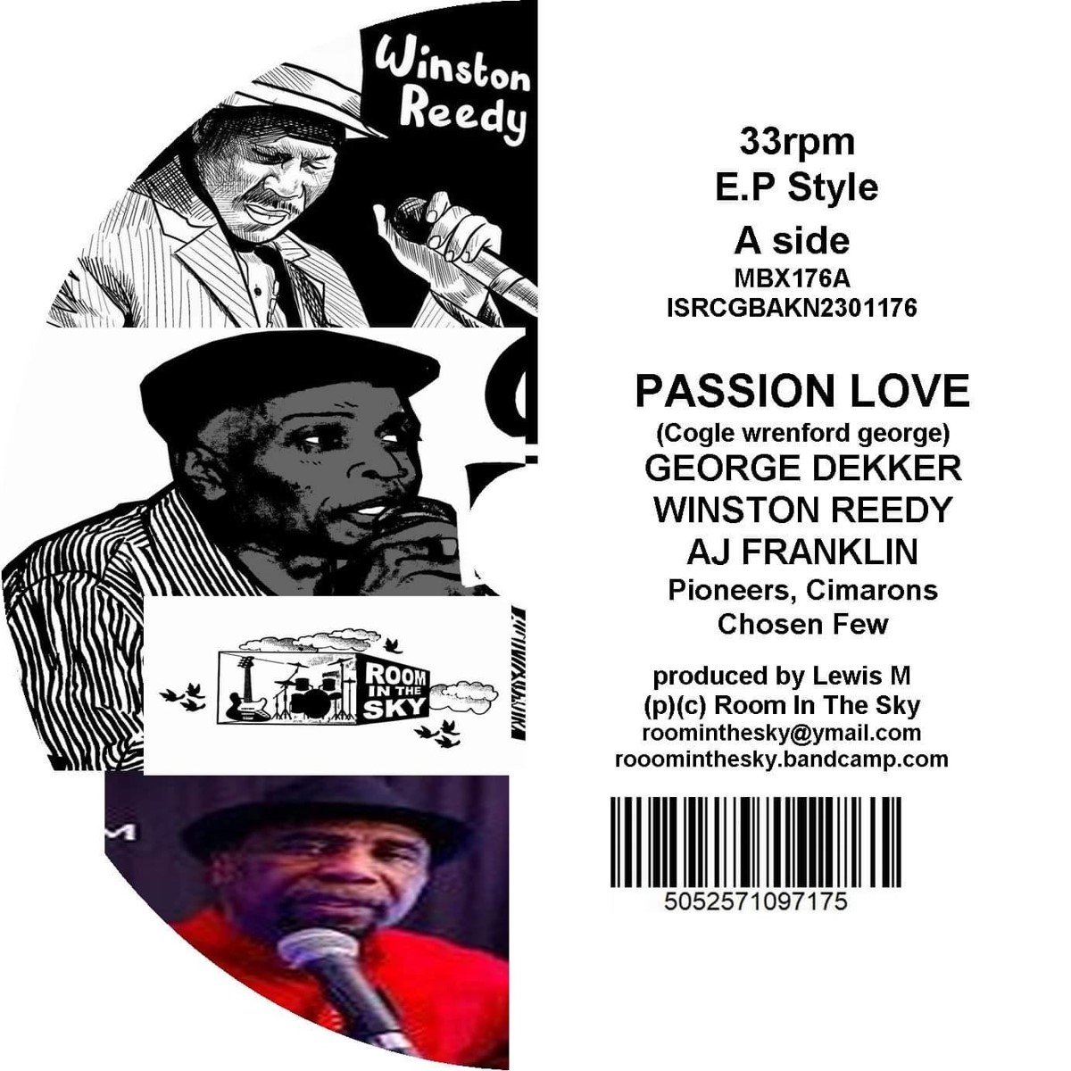 George Dekker, Winston Reedy & AJ Franklin - Passion Love (7" Single)