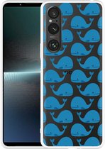 Cazy Hoesje geschikt voor Sony Xperia 1 V Whales