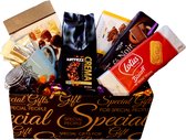 Cadeaupakket koffie - incl mokjes, chocola, koekjes, e.d.