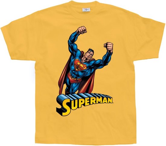 Superman Flying T-Shirt - Medium - Orange