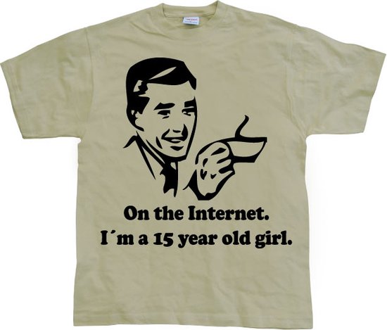 15 Year Old Girl On The Internet. - X-Large - Khaki