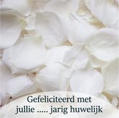 Carte Fleur de Luxe - "Félicitations pour votre ... mariage" - Carte Cadeau - Etiquette Fleur - Carte - 7x7 cm - 20 pièces - Avec Perçage