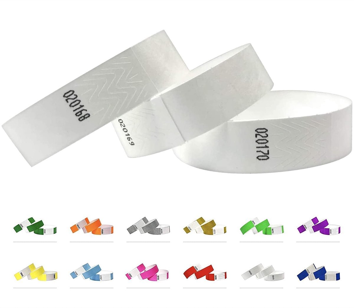 Tyvek polsbandjes voor evenementen - 1000 stuks - Wit