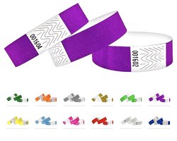 Tyvek polsbandjes voor evenementen - 1000 stuks - Neon Paars