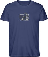 Grappig T Shirt Heren - Camper - Kamperen - Vakantie - Blauw - L