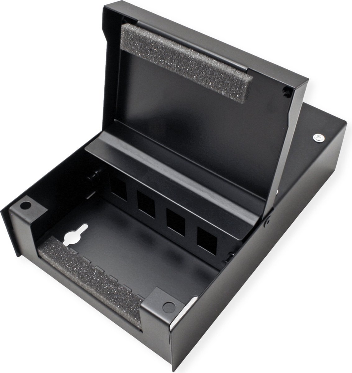 VALUE Wandbehuizing voor 4x Keystones, zwart