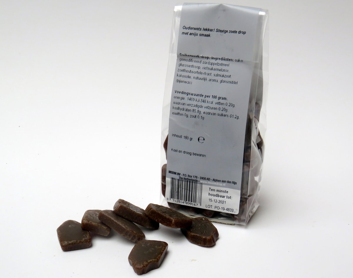 Goedkoopste Meenk Geveltjesdrop 180 gram