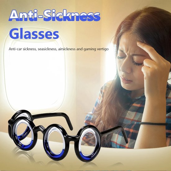 Wagenziekte bril - bewegingsziektebril - anti-motion bril - wagenziekte  bandjes -... | bol