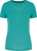 SportT-shirt Dames XS Proact Ronde hals Korte mouw Turquoise Blue Heather 50% Polyester, 25% Katoen, 25% Viscose