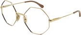 Noci Eyewear ACG018 Goldy leesbril - sterkte +2.50 goudkleurig gehoekt frame - inclusief opbergpouch