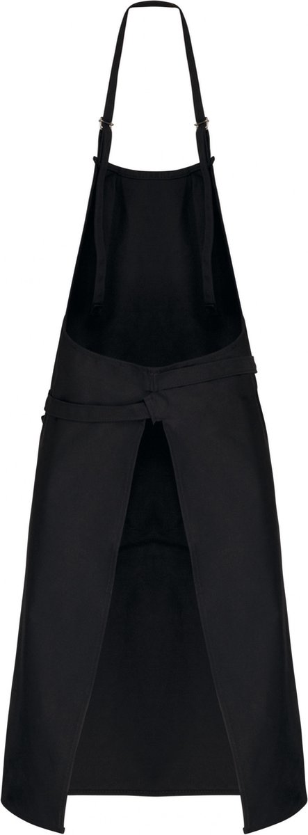 Schort/Tuniek/Werkblouse Unisex One Size Kariban Black 100% Katoen