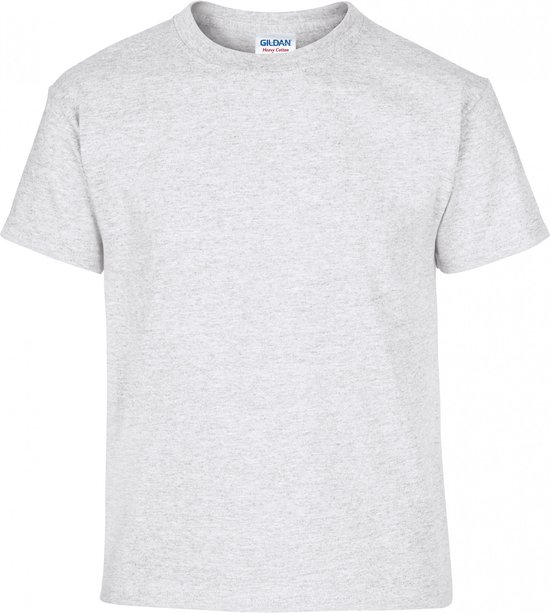 T-shirt Kind 9/11 years (L) Gildan Ronde hals Korte mouw Ash 99% Katoen, 1% Polyester