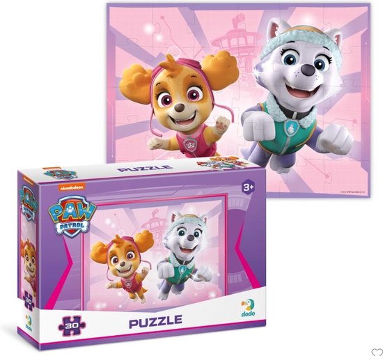 Paw Patrol Voordeelverpakking - 4 Puzzels 3+ - 30 stukjes - Paw Patrol Speelgoed met Chase - Marshall - Skye -Rubble - Everest - Black Friday 2025 -Puzzel 3 jaar van Merkloos — afbeelding 5