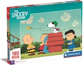 Clementoni - Puzzel 180 Stukjes Peanuts, Kinderpuzzels, 7-9 jaar, 29065