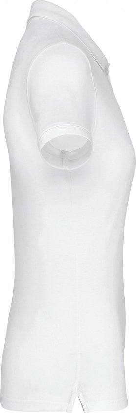 Polo Dames S WK. Designed To Work Kraag met knopen Korte mouw White 65% Polyester, 35% Katoen