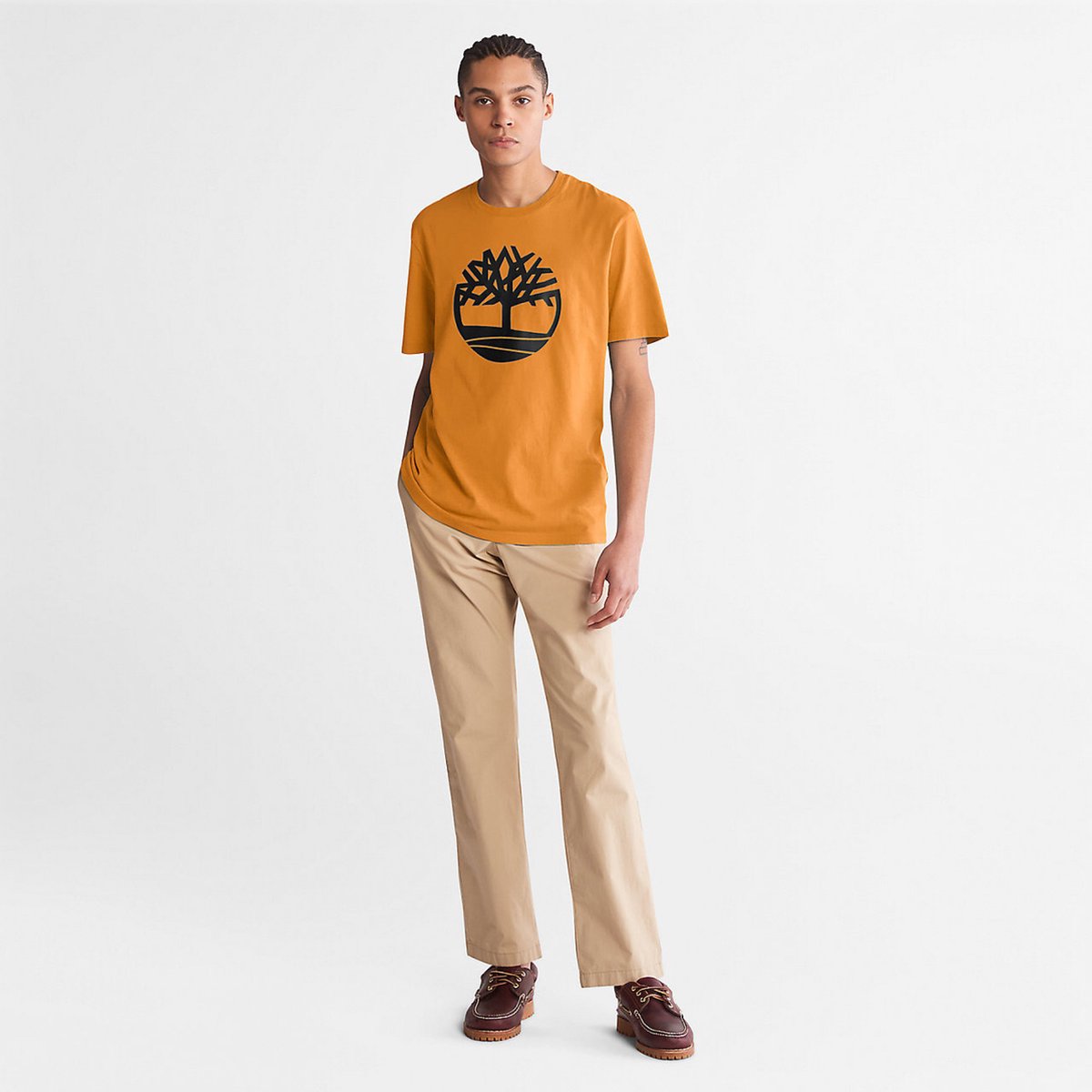 Timberland Biologisch T-Shirt Brand Tree TB0A2C2R – S Wheat