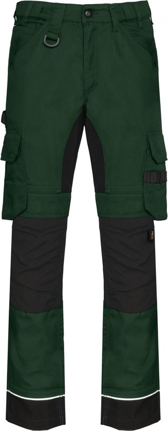 Broek Heren 56 NL (50 FR) WK. Designed To Work Forest Green / Black 60% Katoen, 40% Polyester