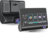 Bmerched Dual Dashcam Voor Auto - Achteruitrijcamera - Full HD - G-Sensor - Met Nachtzicht - 32 GB SD-Kaart - 4 Inch Display