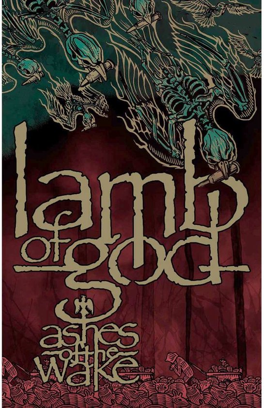 Lamb Of God - Ashes Of The Wake Textiel Poster - Multicolours