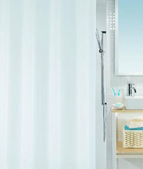 SPIRELLA BIO DOUCHEGORDIJN PEVA 120X200 WIT