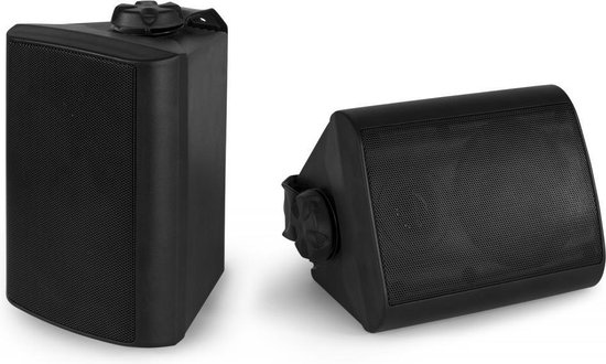 Buiten speakers - Power Dynamics BT10 versterker met Bluetooth en 4'' witte speakers - Online Radio