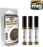 Mig - Oilbrusher Ground Colors Set 3 St. (Mig7503) - modelbouwsets, hobbybouwspeelgoed voor kinderen, modelverf en accessoires