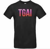 the girl and ibiza t-shirt zwart L