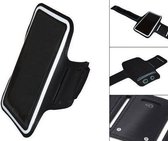 Comfortabele Smartphone Sport Armband voor uw Panasonic Eluga V P 06d, Zwart, merk i12Cover