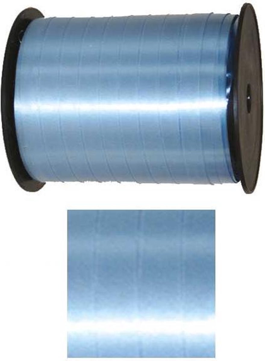 Krullint 10mm x 250 meter kleur 602 blauw ciel hemelsblauw