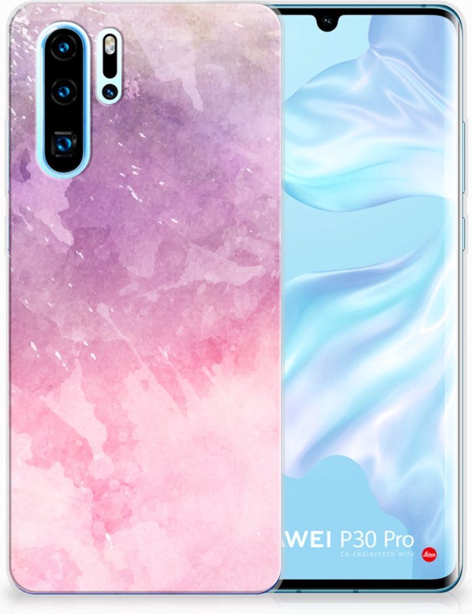 Hoesje maken Huawei P30 Pro Pink Purple Paint