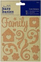Cork Stickers (17x) - Family Swirls