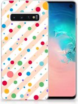 TPU Siliconen Hoesje Samsung S10 Design Dots