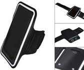 Comfortabele Smartphone Sport Armband voor uw Nokia Asha 500, Zwart, merk i12Cover