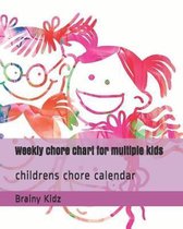 Weekly chore chart for multiple kids