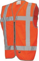 Tricorp veiligheidsvest RWS met rits fluor oranje V-RWS-ZIP maat L