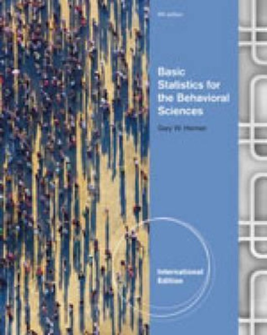 Basic Statistics For The Behavioral Sciences - cover