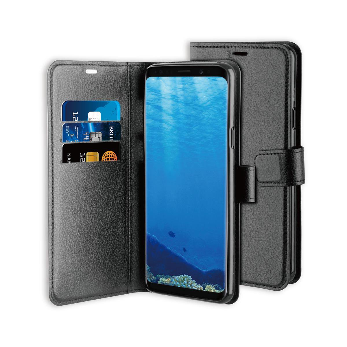 BeHello Samsung Galaxy S9+ Hoesje - Gel Wallet Case Met Ruimte Voor 3 Pasjes Zwart
