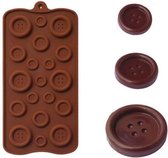 Chocoladevorm knopen siliconen vorm voor ijsblokjes chocolade fondant