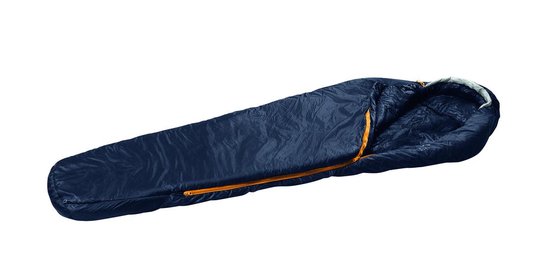 Mammut Alpine mummy slaapzak UL, Winter, 195, L blauw Uitvoering links |  bol.com